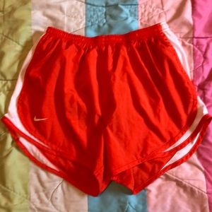 Orange Nike Running Shorts